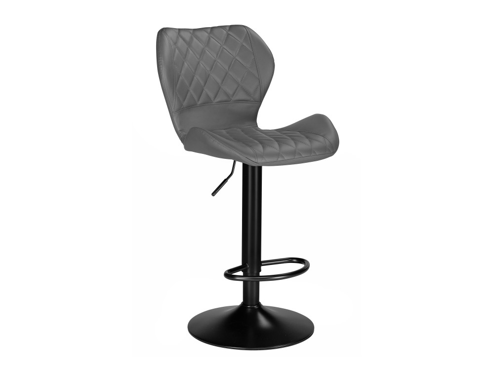 Porch gray / black Барный стул Черный, Металл porch белый хром барный стул серый хромированный металл