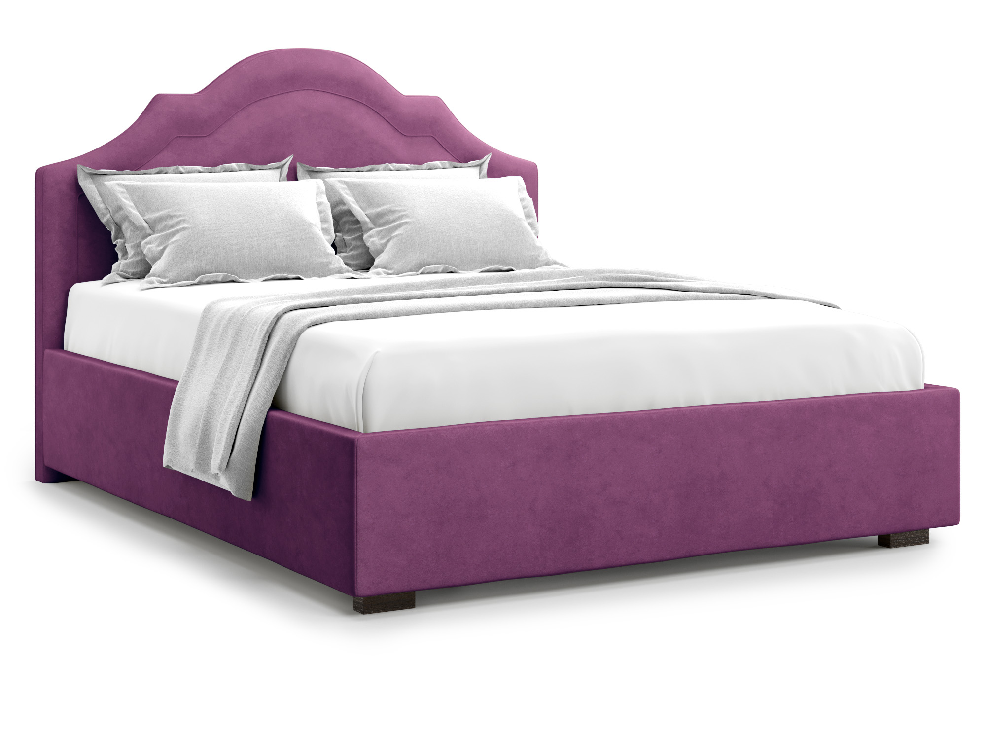 Кровать с ПМ Madzore (180х200) Фиолетовый, ДСП