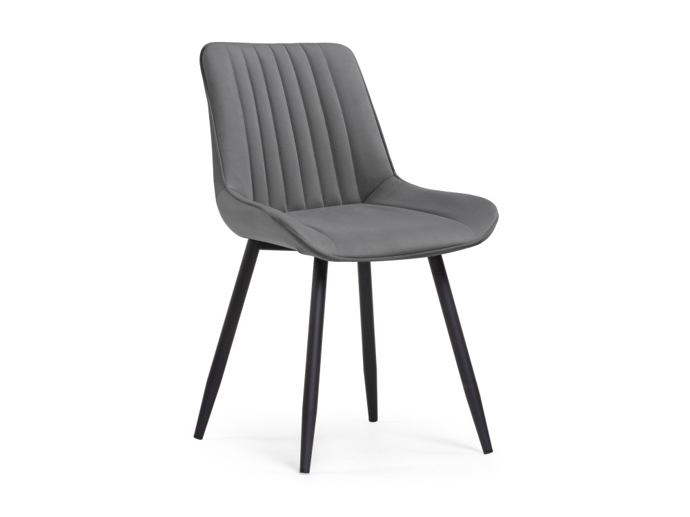 Седа темно-серый / черный Стул Черный, Окрашенный металл стул sling серый стул черный окрашенный металл