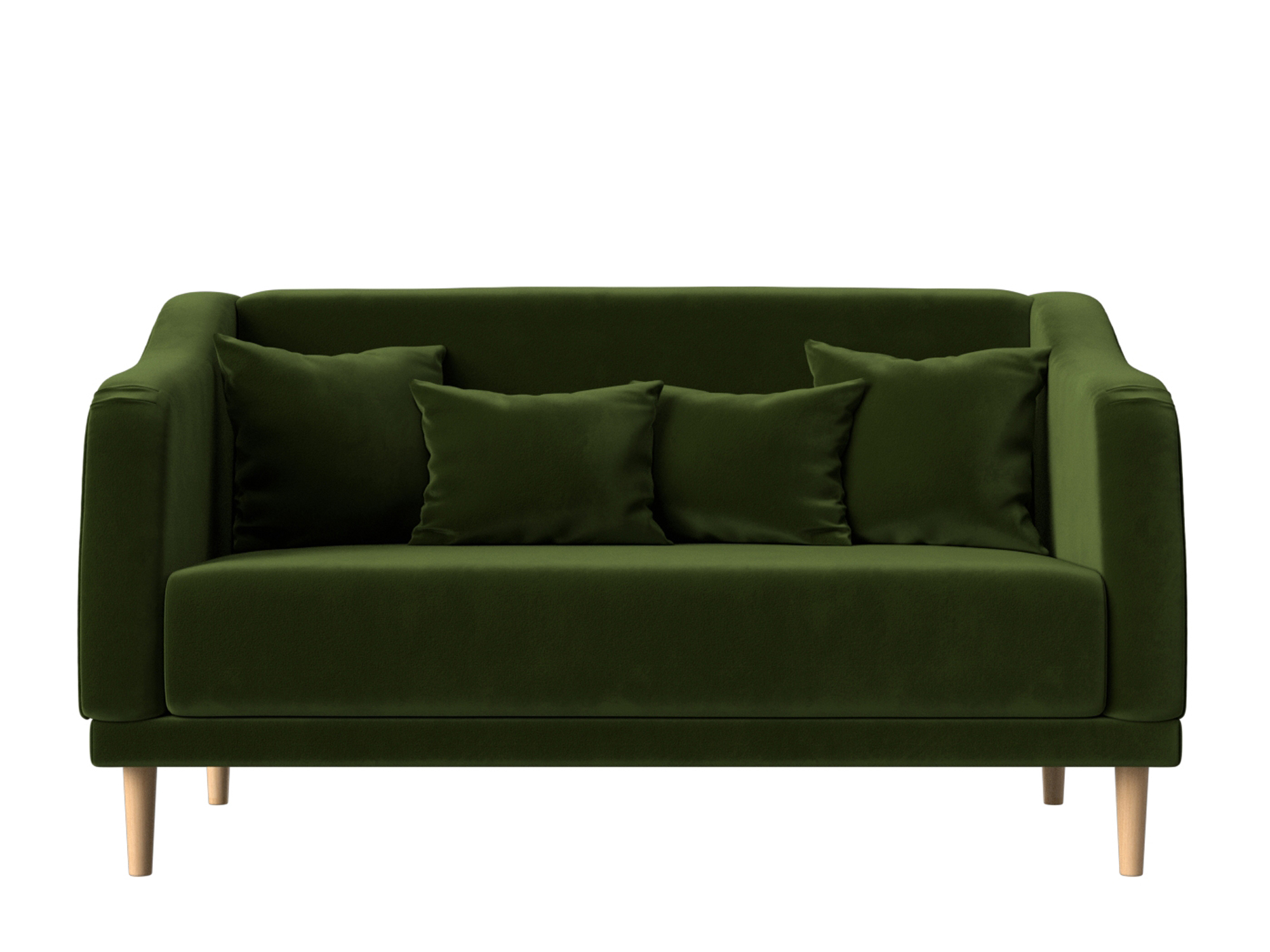 кухонный прямой диван артмебель вента микровельвет зеленый Кухонный диван Киото Зеленый, ЛДСП