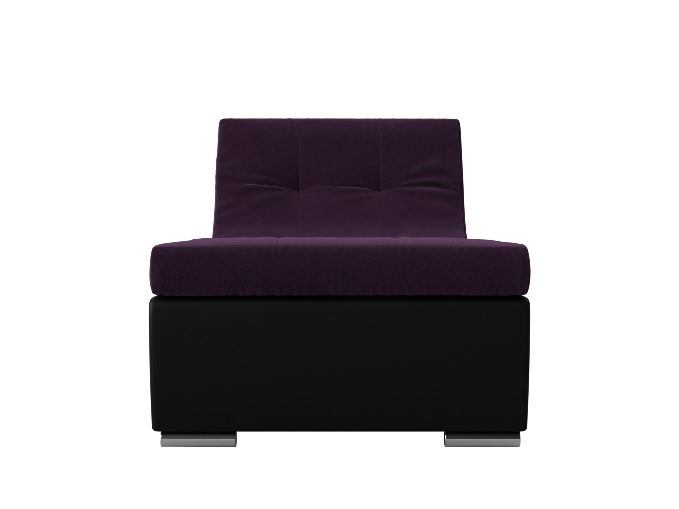 Модуль Канапе для модульного дивана Монреаль MebelVia Фиолетовый, Черный, ЛДСП