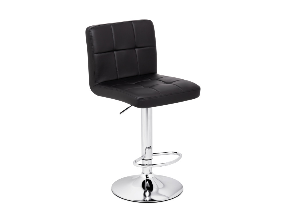 Paskal черный / хром Барный стул Серый, Металл teon черный хром барный стул серый хромированный металл