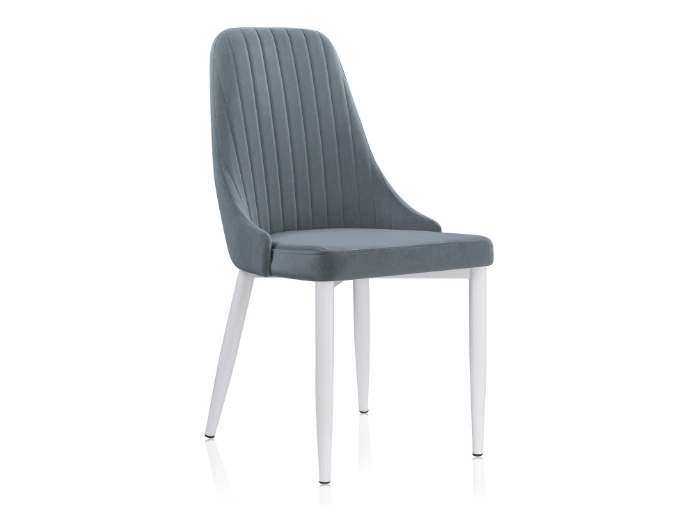 Kora white / gray Стул Белый, Окрашенный металл kora голубой стул черный окрашенный металл
