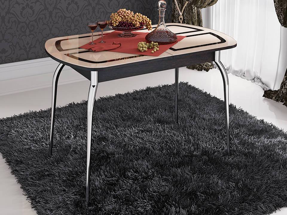 Стол обеденный раздвижной Милан Серый, Коричневый темный стол раздвижной loft коричневый темный керамическая плитка