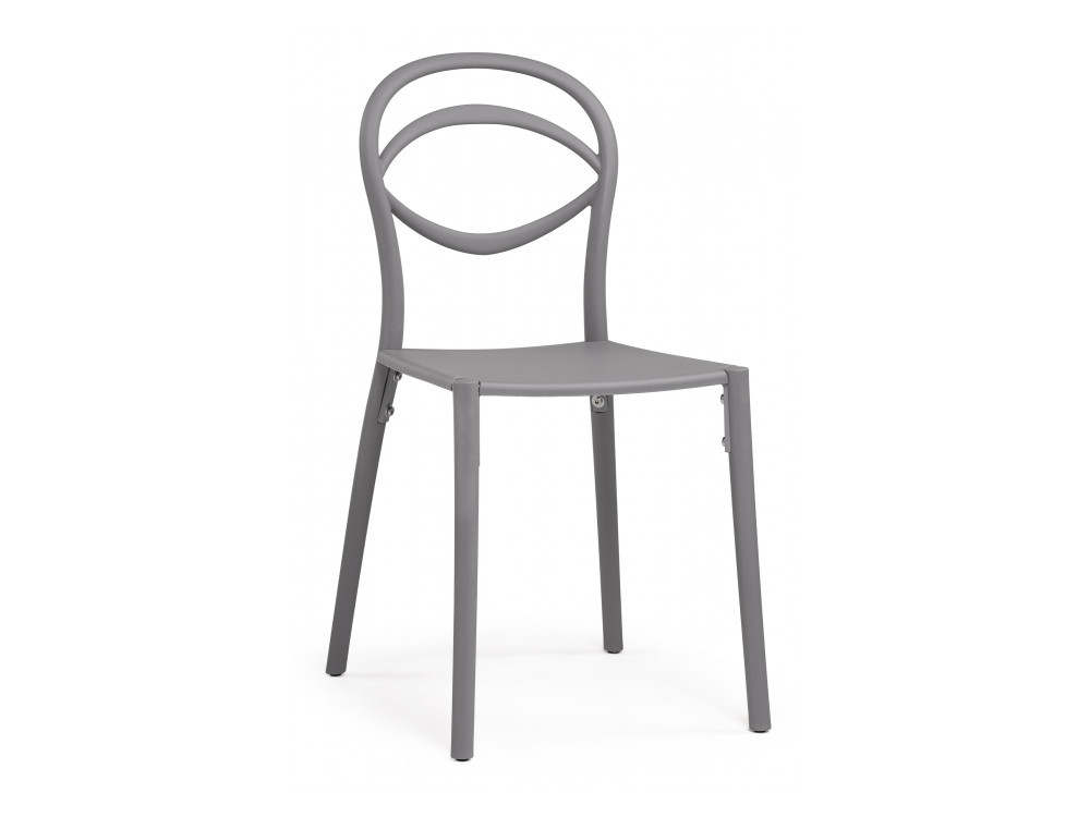 цена Simple gray Пластиковый стул Серый, Пластик