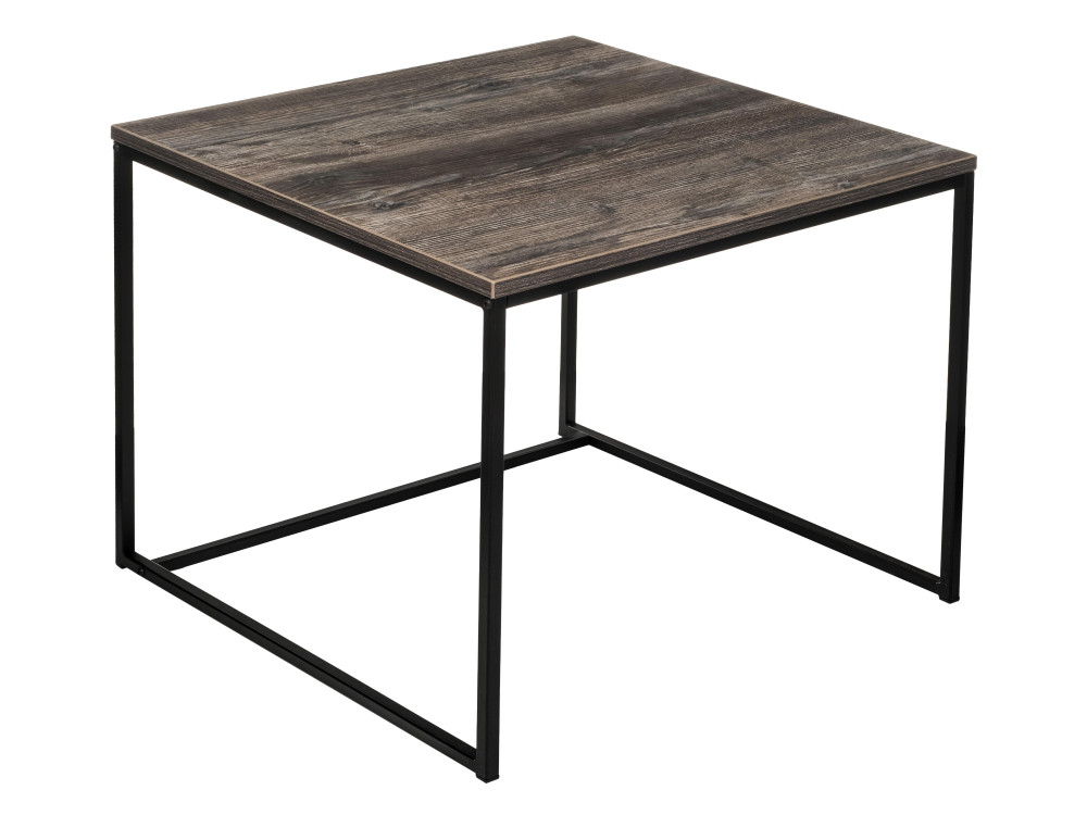 Гидра дуб рошелье Журнальный стол Черный, Металл цефей дуб рошелье графит стол деревянный черный металл
