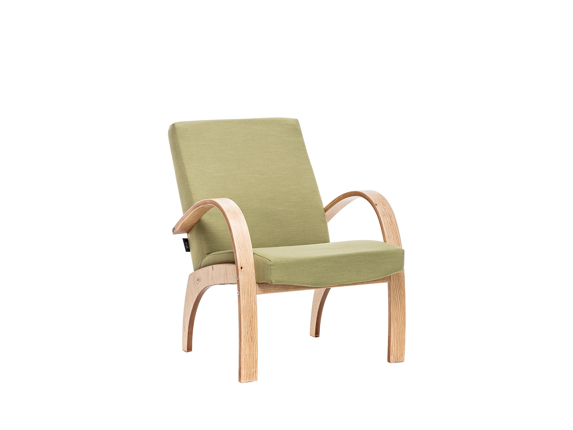Кресло для отдыха Денди MebelVia Melva 33, Ткань Рогожка, облицованная шпоном, Берёзовая фанера кресло для отдыха милан рогожка