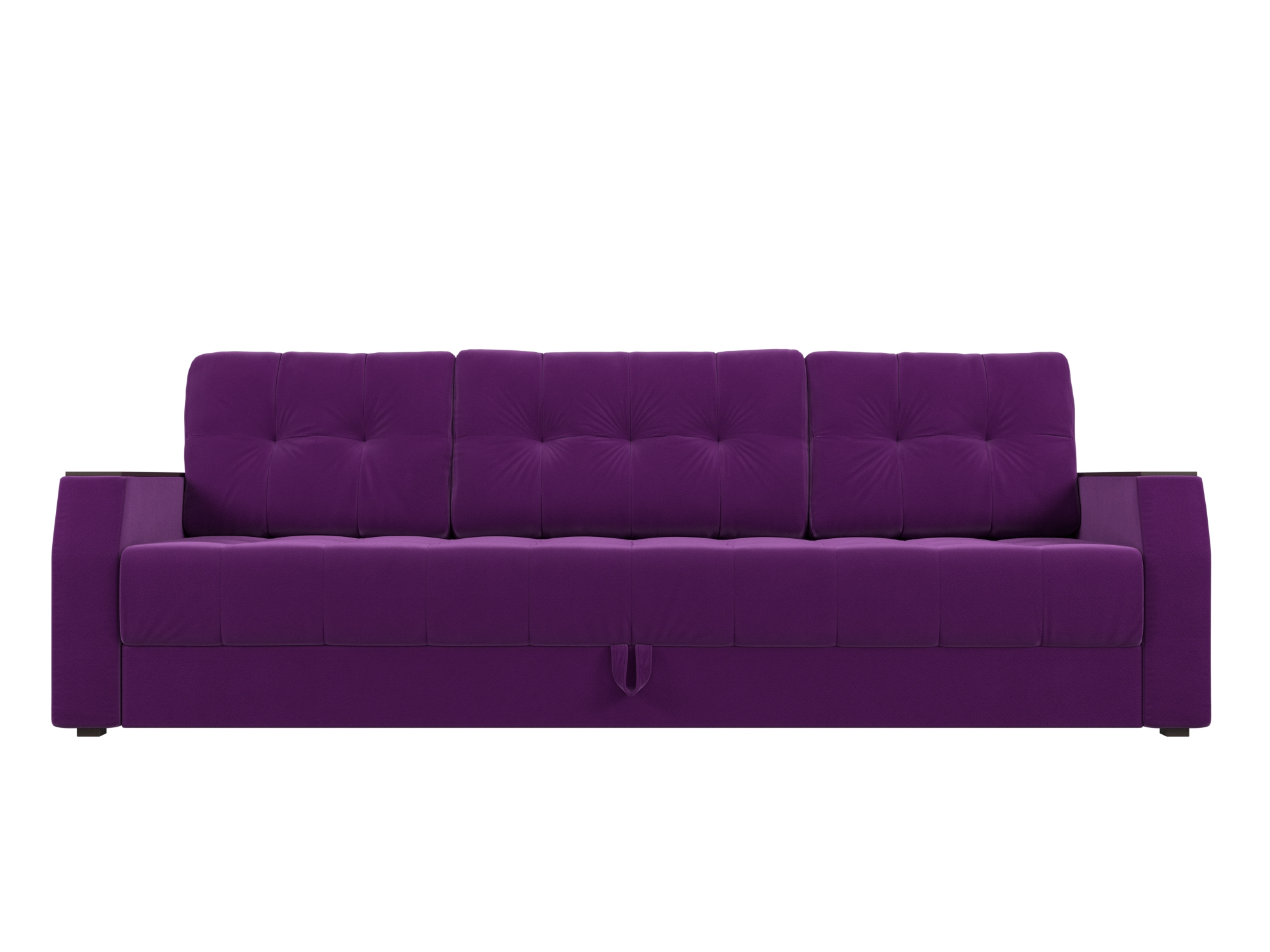диван еврокнижка мебелико ник 2 микровельвет фиолетово черн Диван-еврокнижка Атлант БС MebelVia , Фиолетовый, Микровельвет, ЛДСП