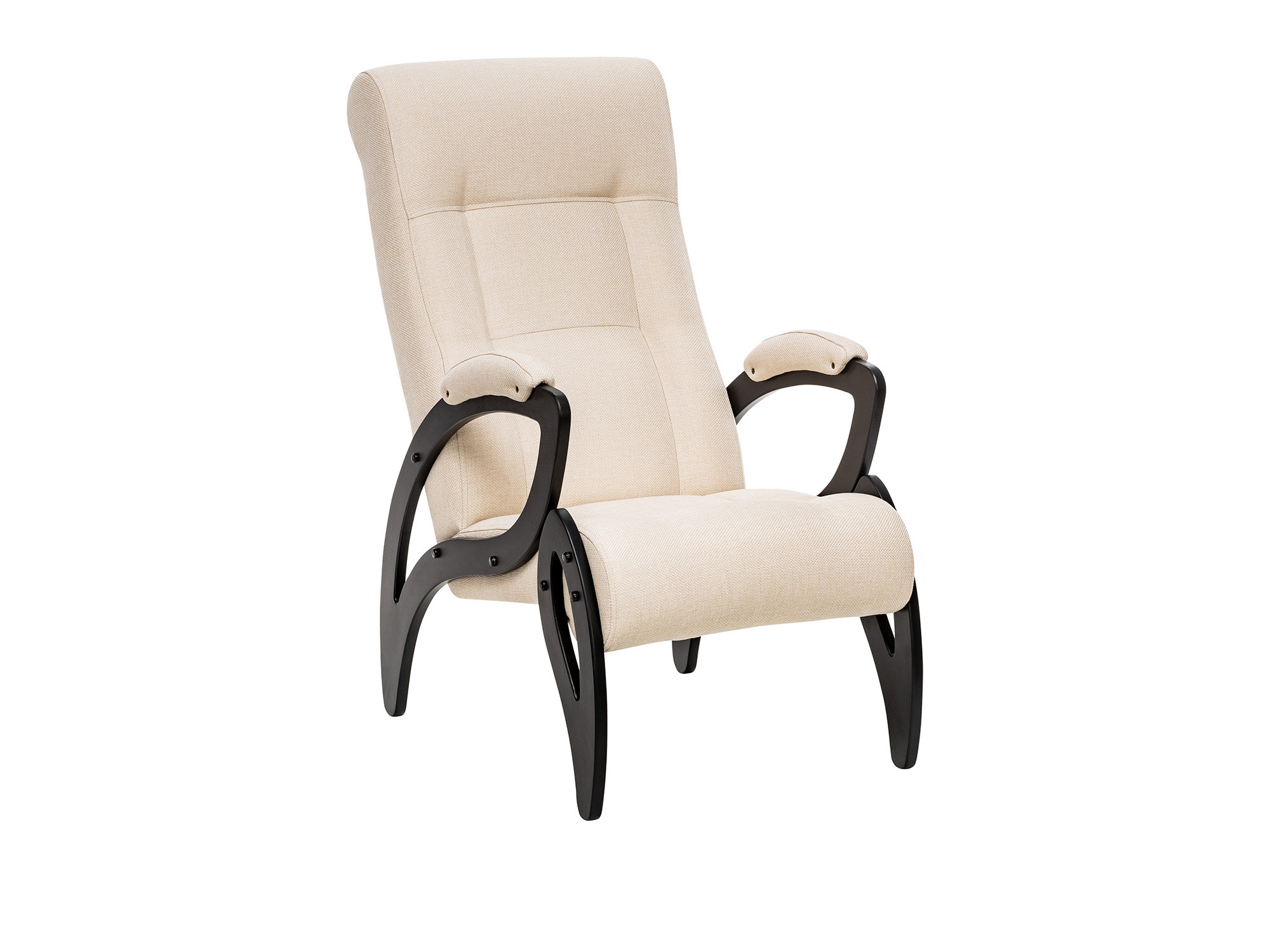 Кресло для отдыха Модель 51 MebelVia Malta 01, Ткань Рогожка, Шпон, Лак, Фанера кресло для отдыха модель 41 mebelvia antik crocodile экокожа шпон лак фанера