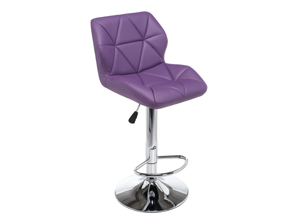 Trio фиолетовый Барный стул Серый, Хромированный металл стул kenner 164 фиолетовый опоры c венге фиолетовый дерево
