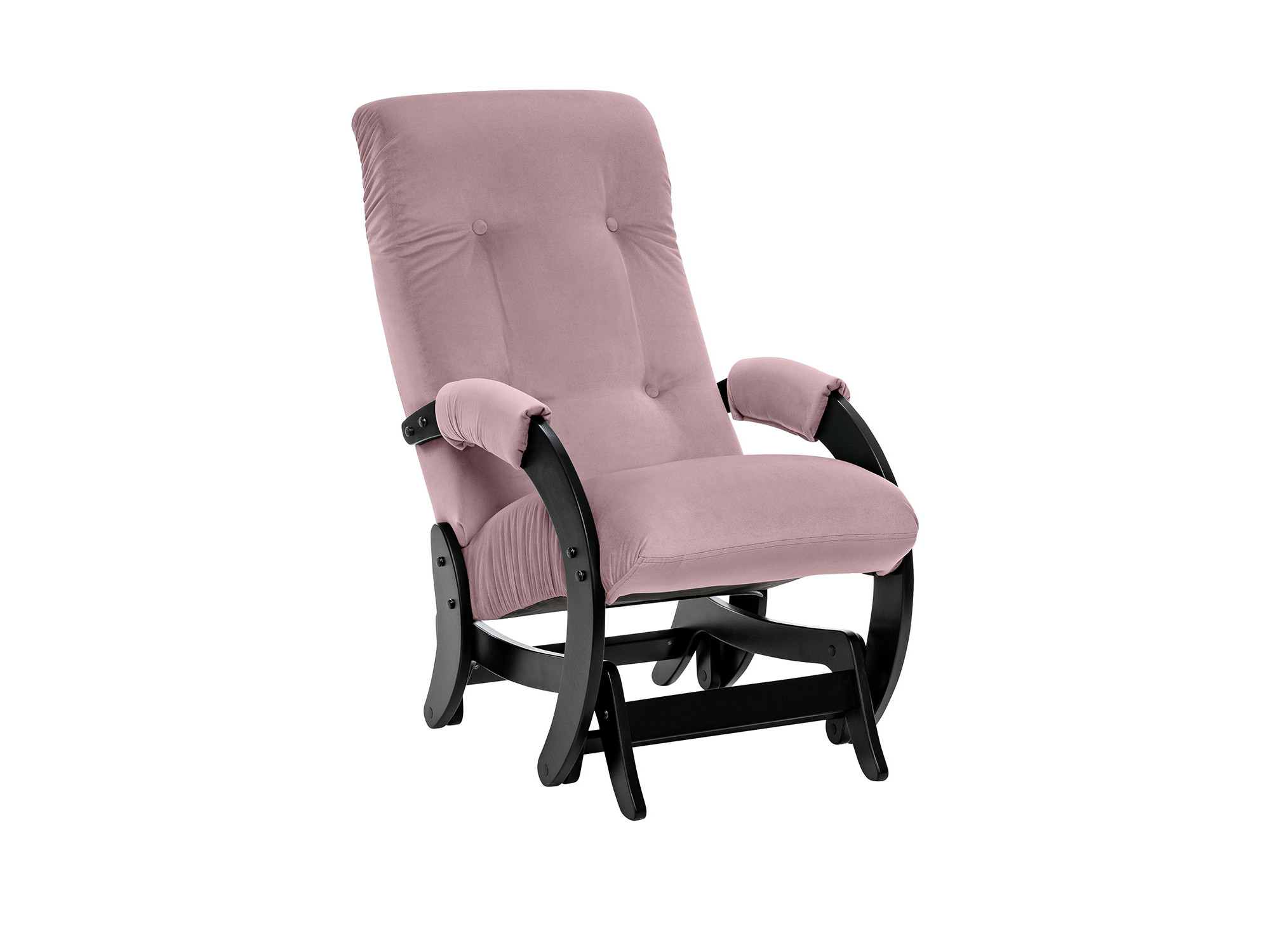 Кресло-качалка Модель 68 (Leset Футура) Венге, ткань V 11 MebelVia V11 лиловый, Ткань Велюр, Фанера, шпон, лак