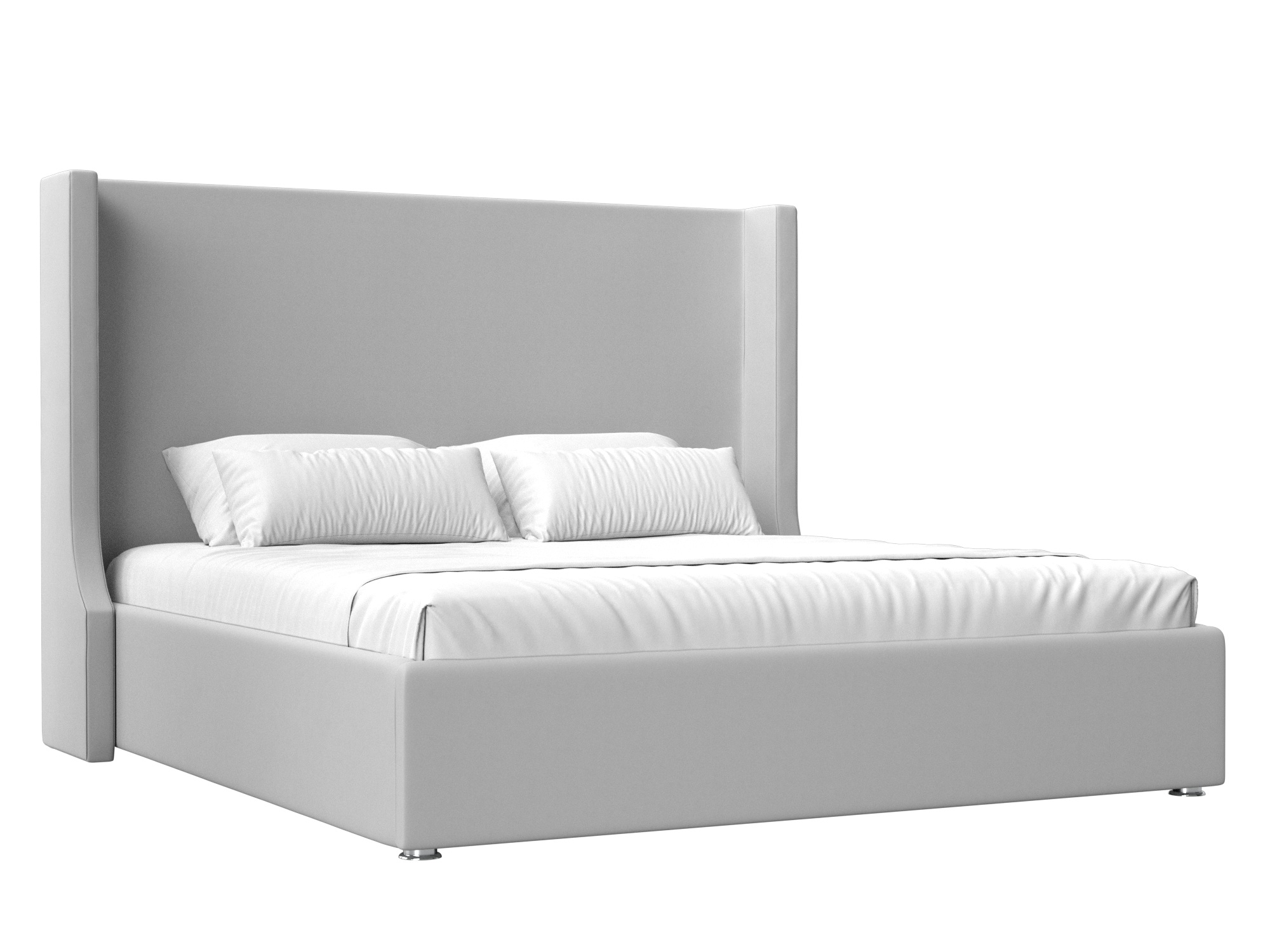 Кровать Ларго (160x200) Белый, ЛДСП кровать ларго 160x200 белый лдсп