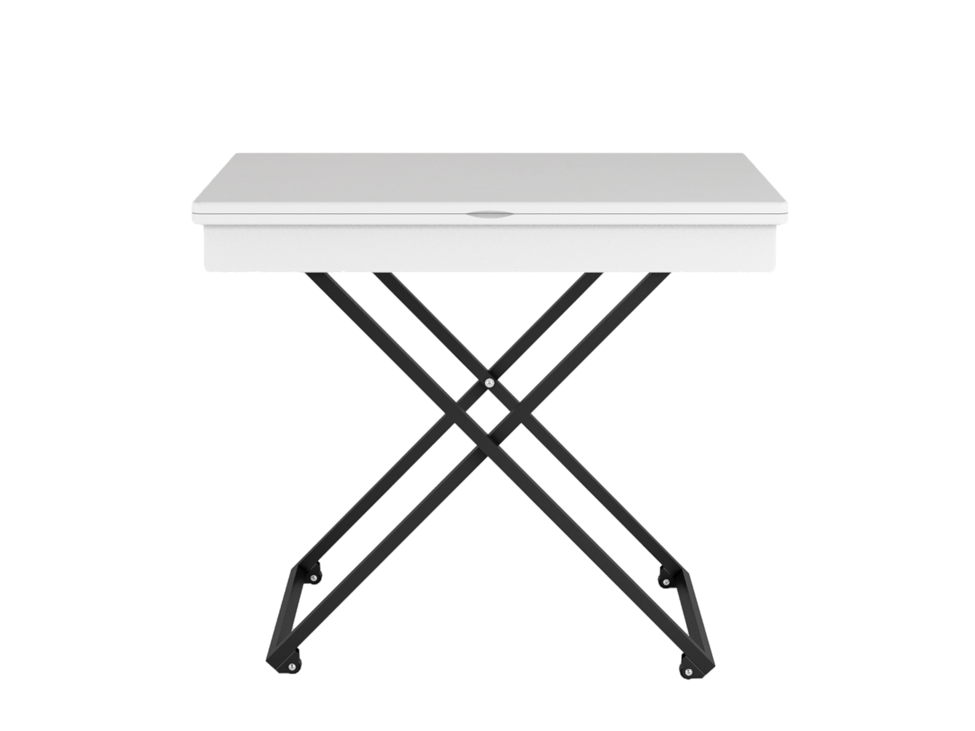 Стол трансформируемый Андрэ Белый, ЛМДФ 16 мм стол трансформируемый андрэ коричневый темный белый лмдф 16 мм