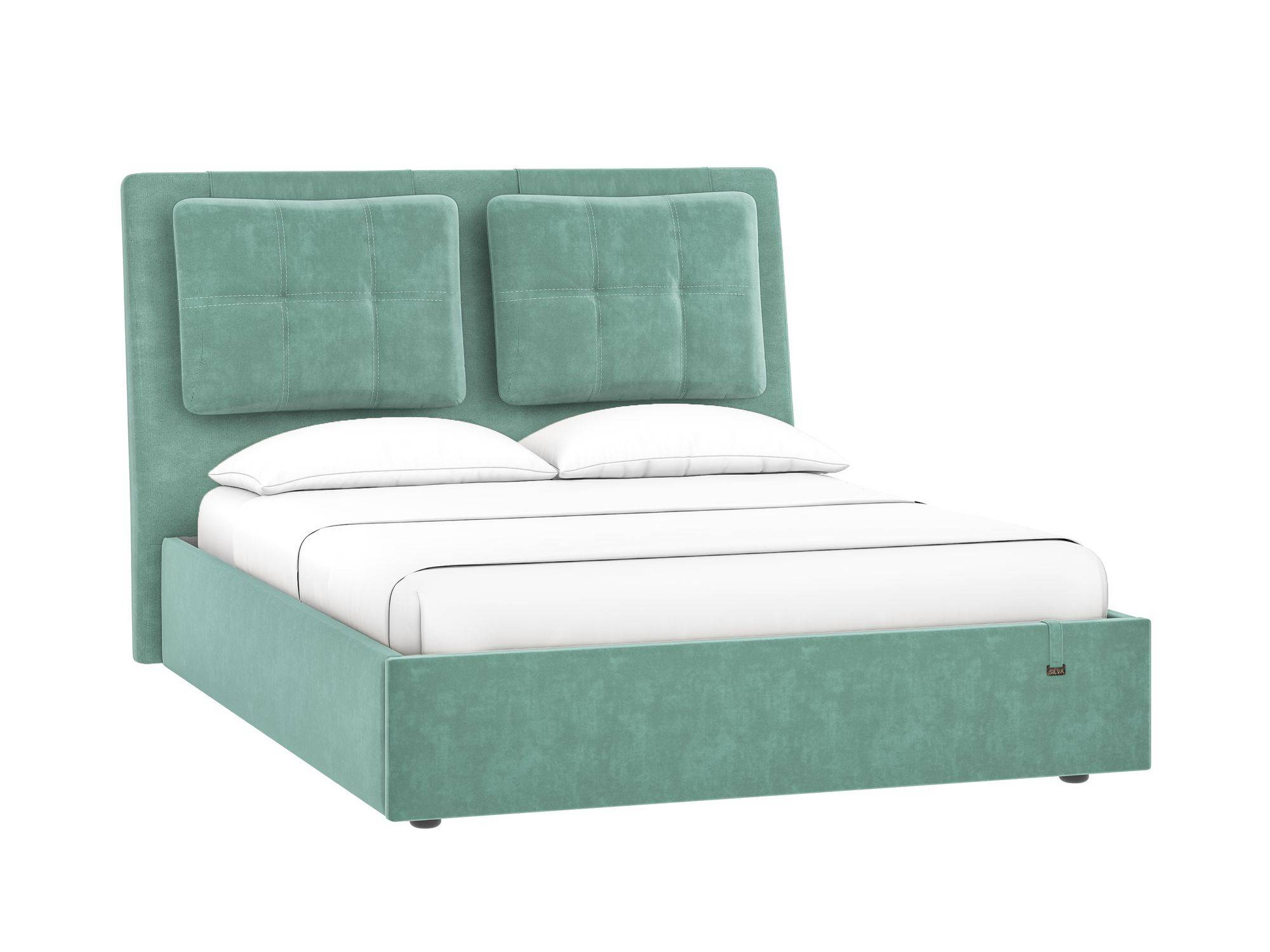 Кровать Ester 1600 модель 311 Ультра минт Минт, Массив, ДСП кровать далия 200 зеленый велюр
