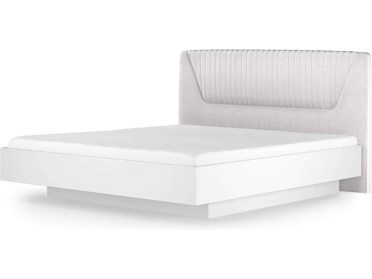 Кровать-11 с подъёмным основанием 1400 Марсель (Белый) Белый, ЛДСП