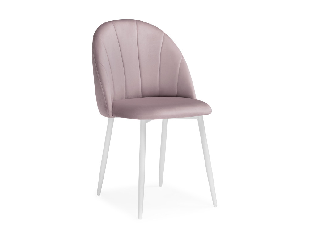 Логан розовый / белый Стул Белый, Металл келми 1 розовый белый стул белый пластик