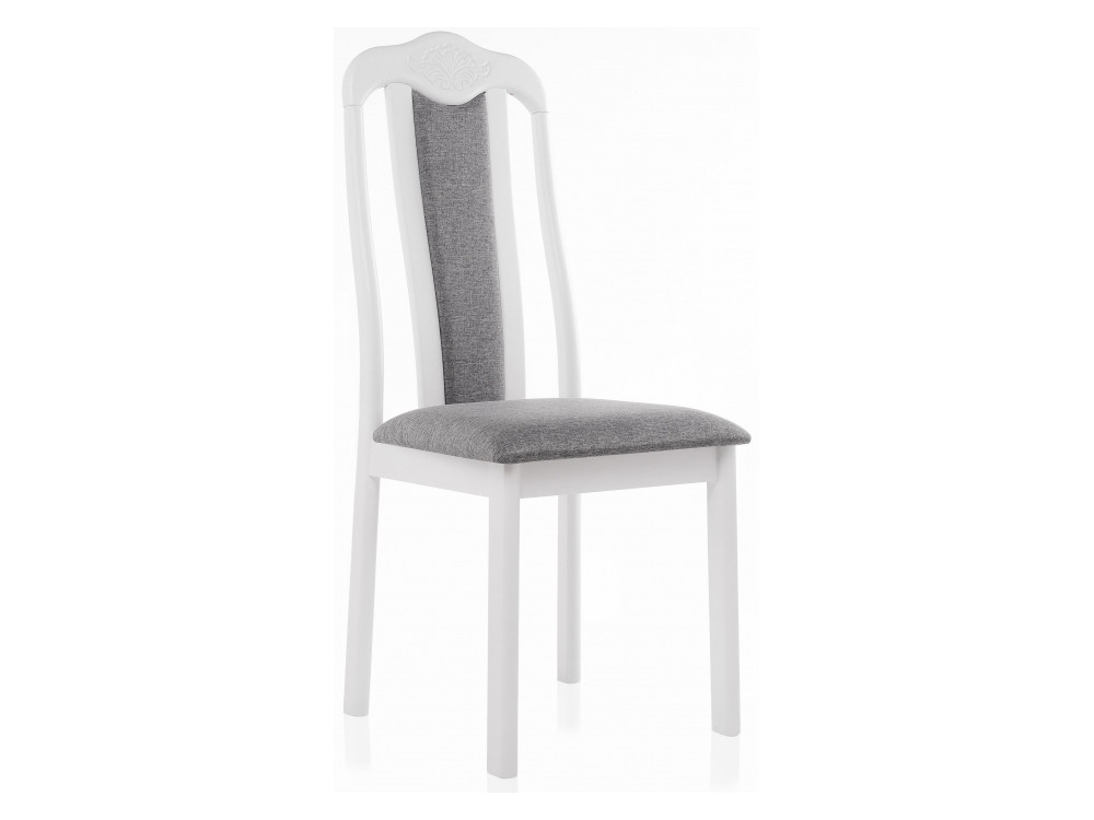 Aron Soft white / light grey Стул деревянный Белый, массив дерева стул gross cappucino dark grey стул деревянный коричневый темный массив дерева