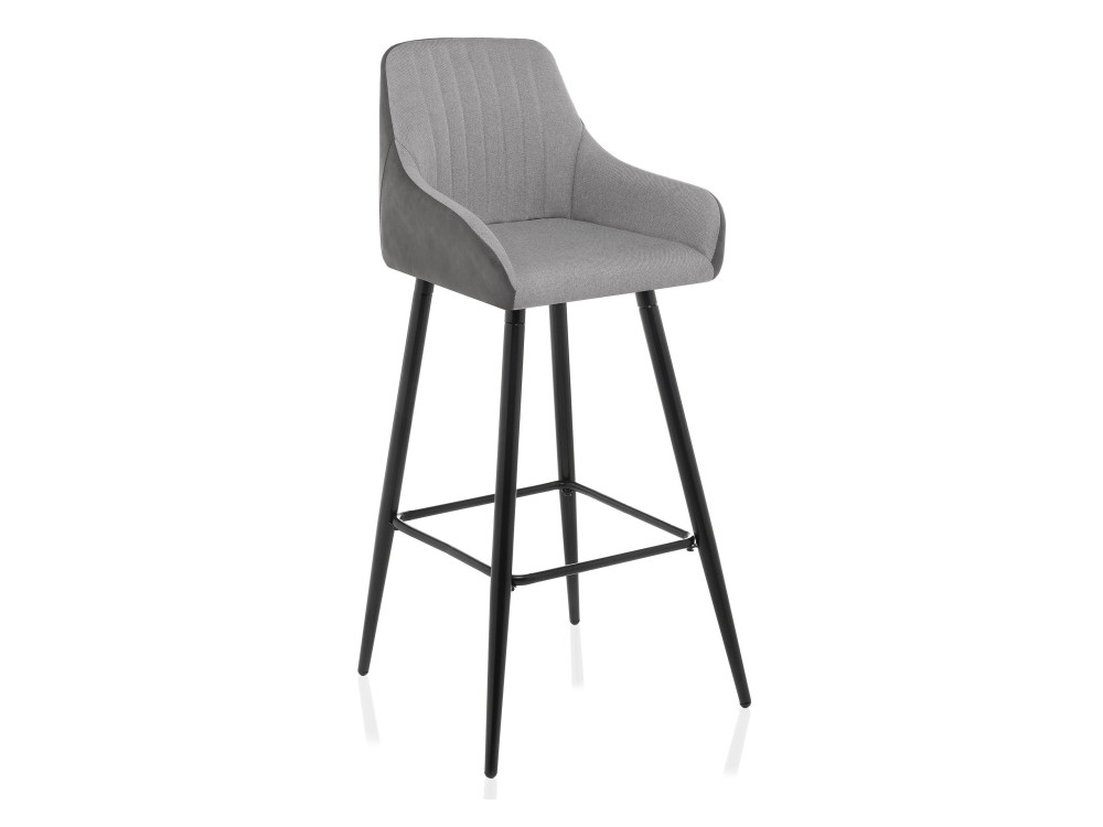 Haris серый Барный стул Серый, Окрашенный металл деревянный барный стул royal craftsman xuan высокий стул стул для домашнего кабинета барный стул простой ретро стиль искусственная кожа