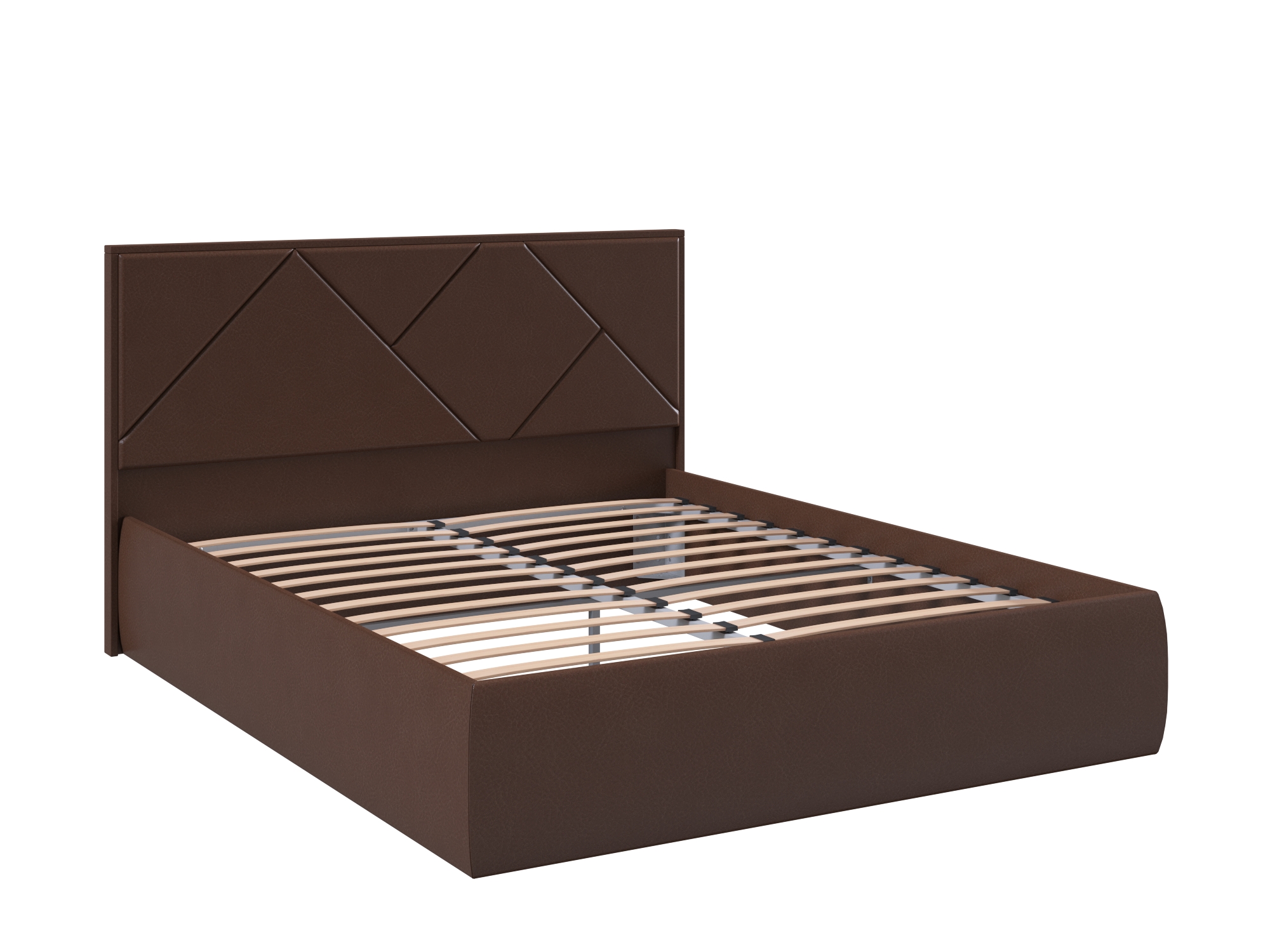 Кровать Хилтон №4 (140х200) Шоколадный, ДСП