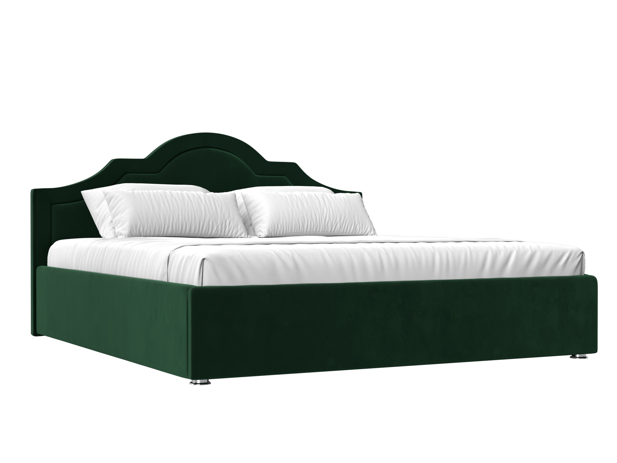 Кровать Афина (160х200) Зеленый, ЛДСП интерьерная кровать афина 200 велюр