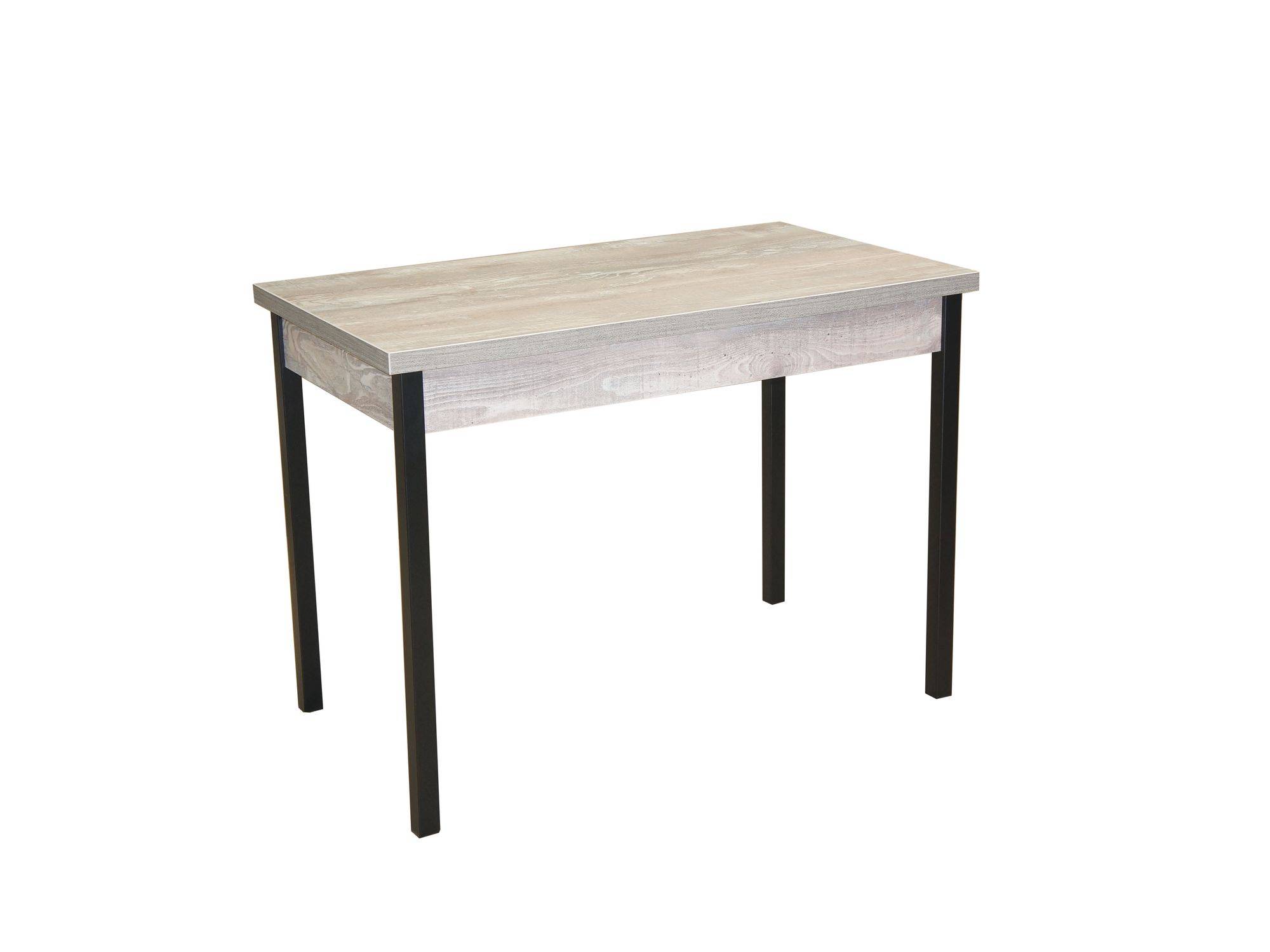Стол обеденный Бродвей Бетон темный / черный Серый, ЛДСП стол обеденный бродвей бетон белый металлик бетон белый лдсп