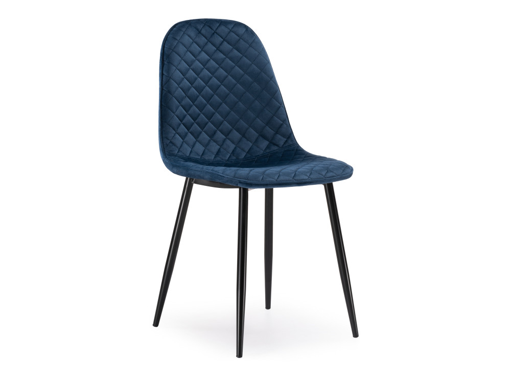 Capri dark blue / black Стул Черный, Металл capri blue white стул белый окрашенный металл