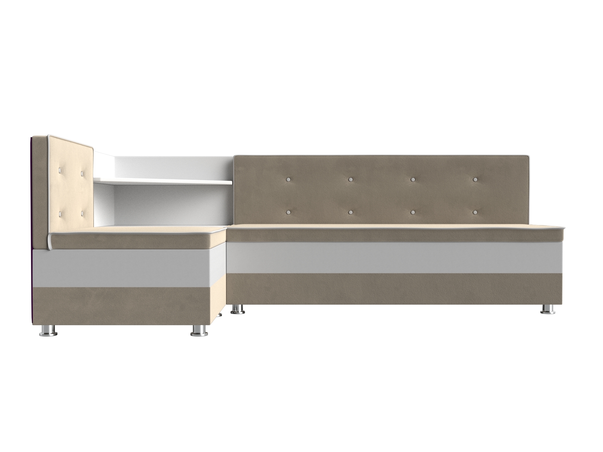 Кухонный диван Милан Левый Белый, Пластик кухонный диван милан левый белый пластик