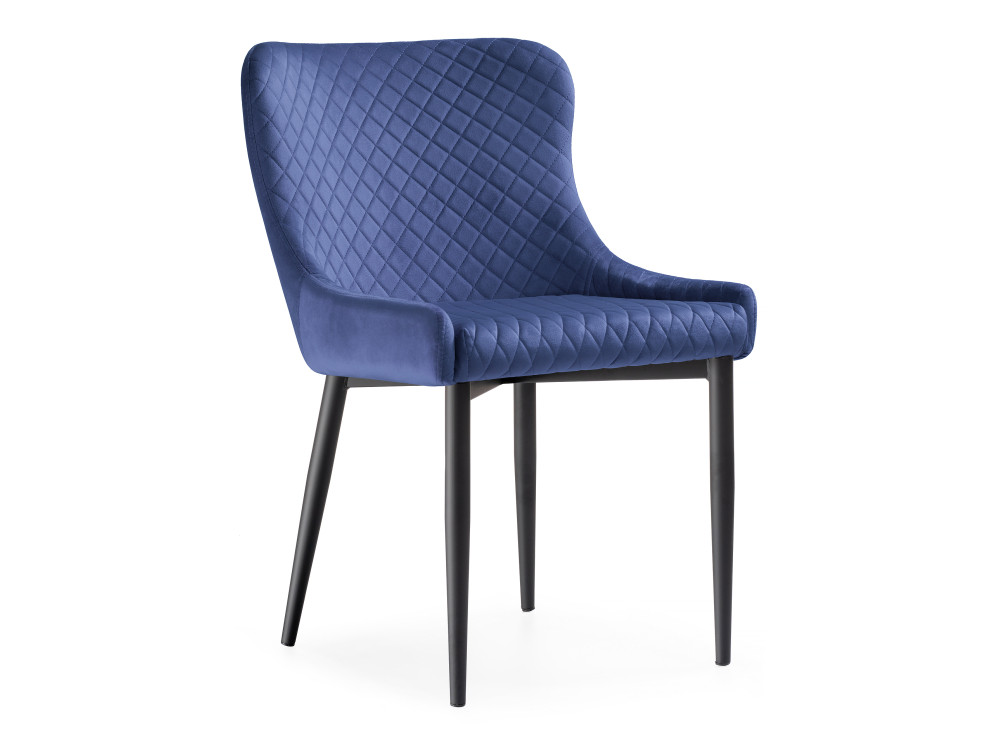 Teo dark blue / black Стул синий, Окрашенный металл seda 1 dark blue gold black стул черный окрашенный металл