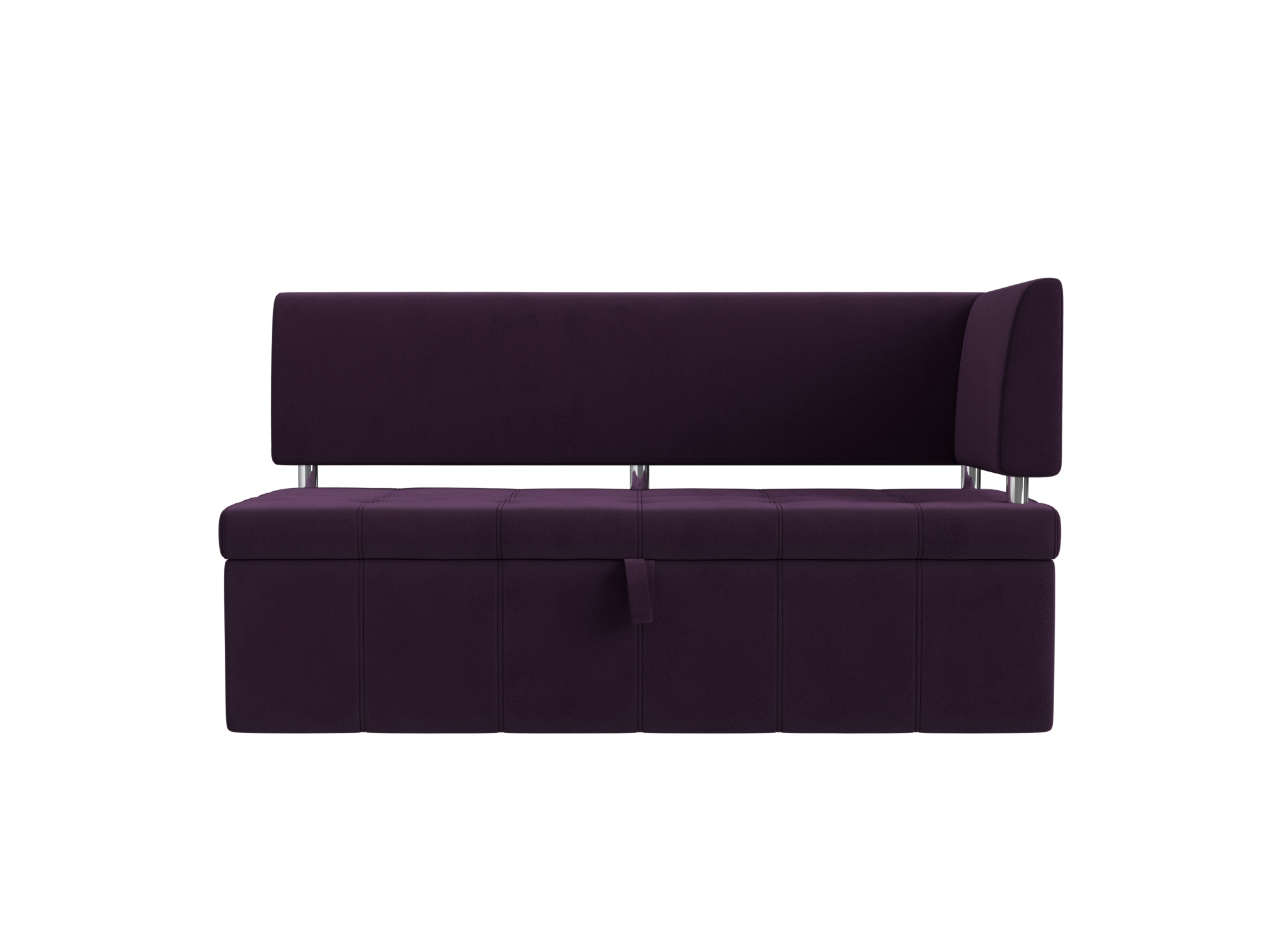 Кухонный угловой диван Стоун Правый Фиолетовый, ЛДСП