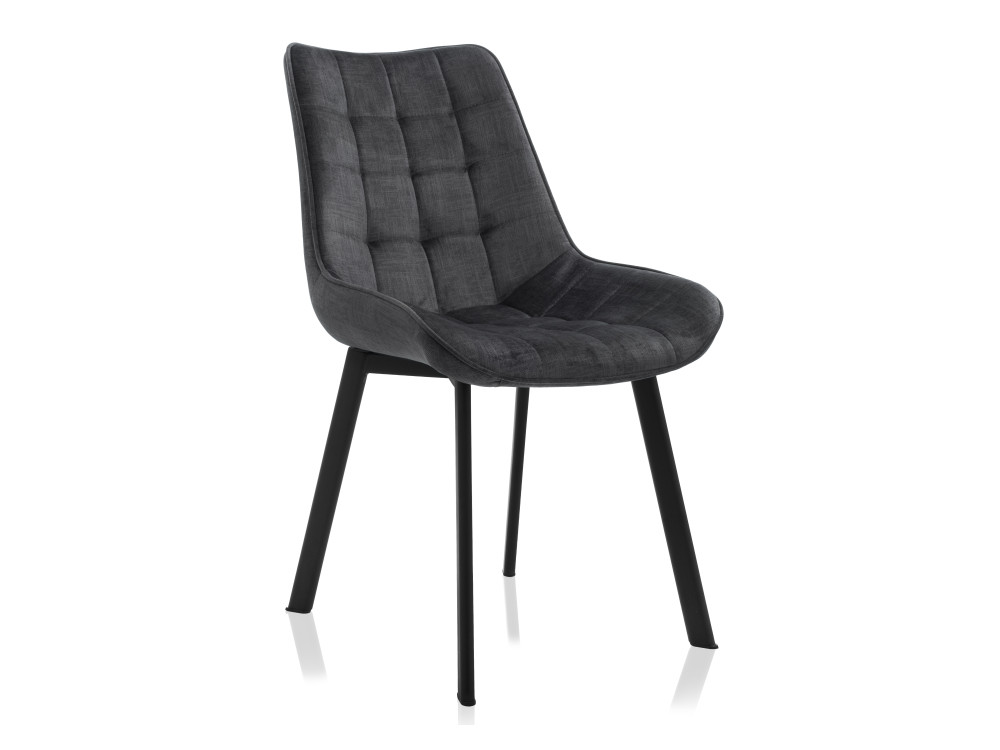Hagen темно-серый Стул Черный, Окрашенный металл стул kenner 150 темно синий опоры серые серый металл