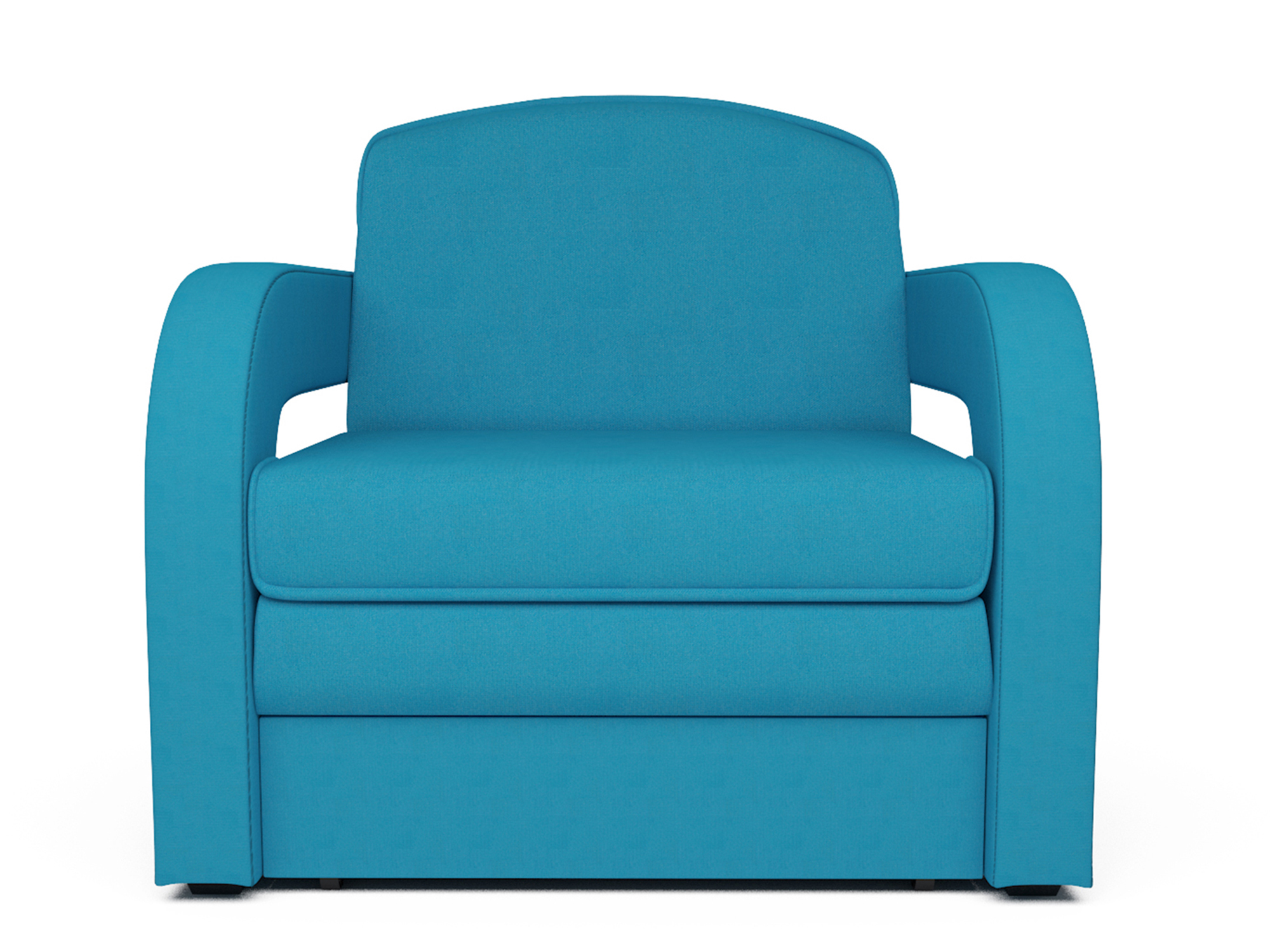 Кресло-кровать Кармен-2 MebelVia Синий, Рогожка, ДСП, Массив сосны, Фанера кресло амбер mebelvia синий рогожка массив сосны