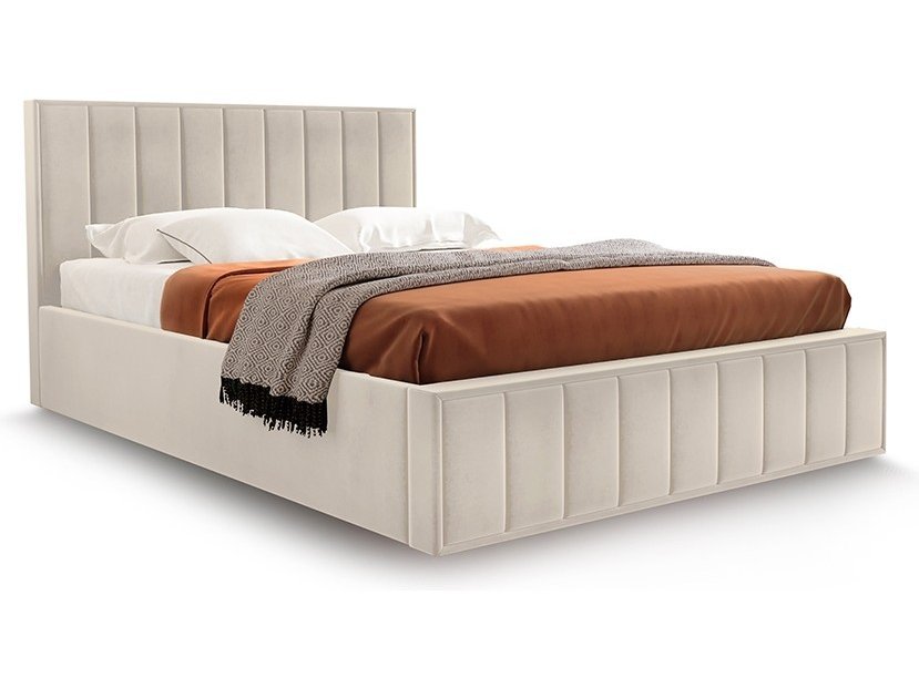 Кровать Вена Стандарт 160 с ПМ (Мора бежевый) Мора бежевый кровать дели 160 с пм дуб молочный шоколад