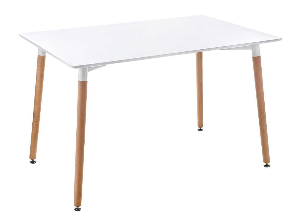 Table 120 white / wood Стол Белый, Массив бука pt 151 90х90х76 clear glass wood стол стеклянный натуральный металл массив бука