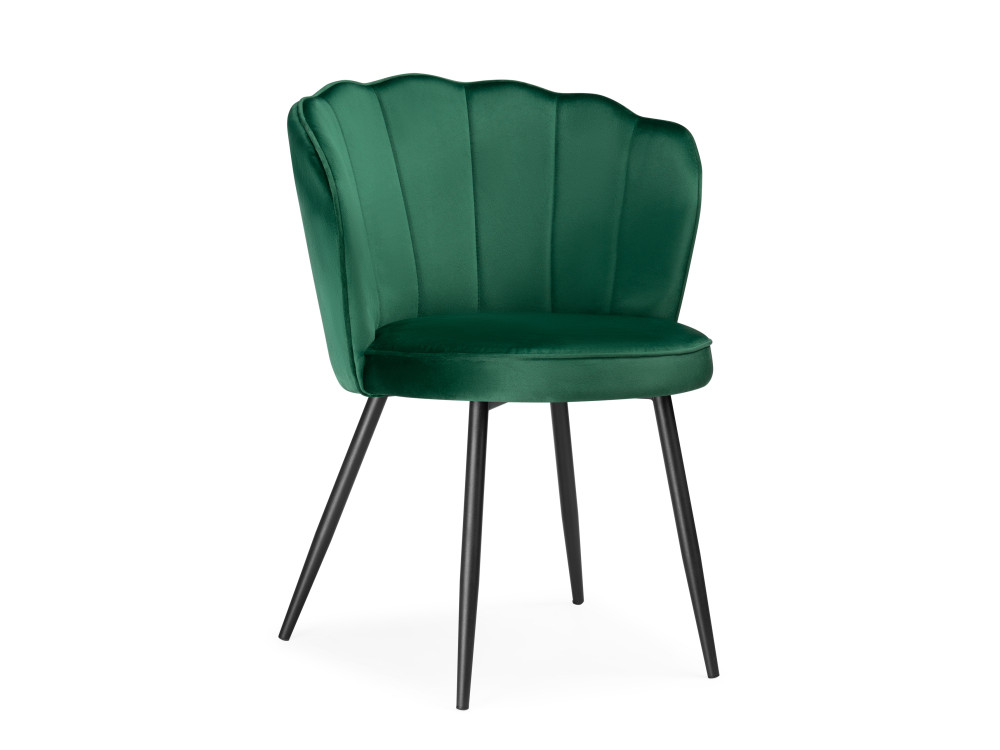 Coral green / black Стул Черный, Металл plast 1 green black стул черный зеленый
