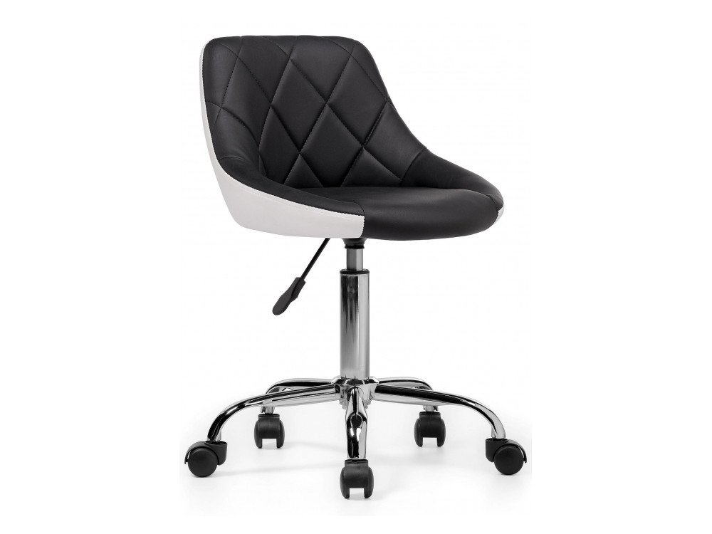 Combi черный / белый Компьютерное кресло Серый, Хромированный металл