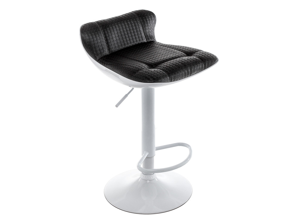 Domus белый / черный Барный стул Белый, Окрашенный металл chio dark blue black барный стул черный окрашенный металл