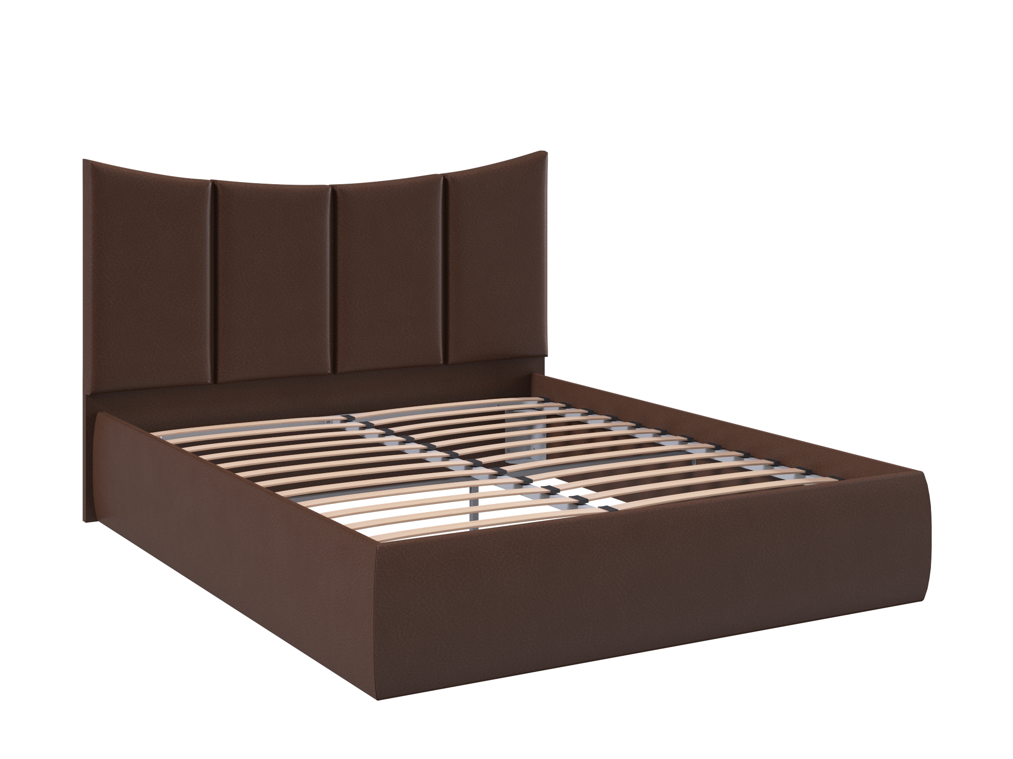 Кровать Хилтон №6 (140х200) Шоколадный, ДСП