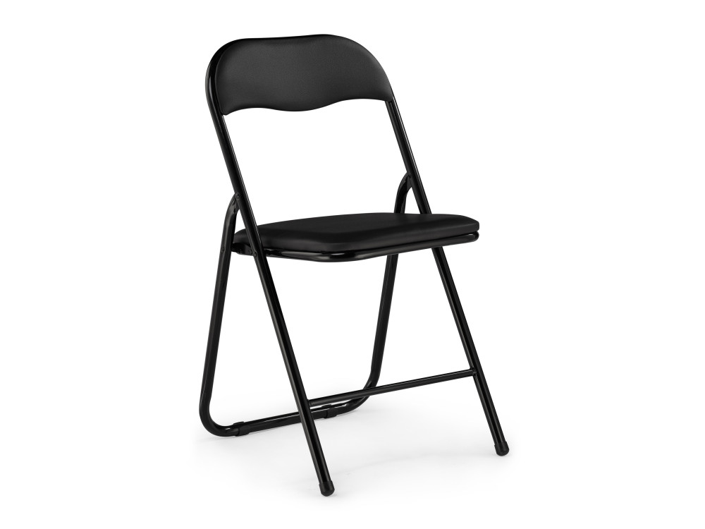 Fold 1 складной black / black Стул Черный, Металл fold складной clear gray blue пластиковый стул прозрачный металл
