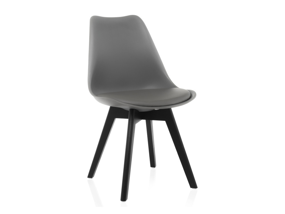 Bonuss black / black Пластиковый стул Серый, Массив бука