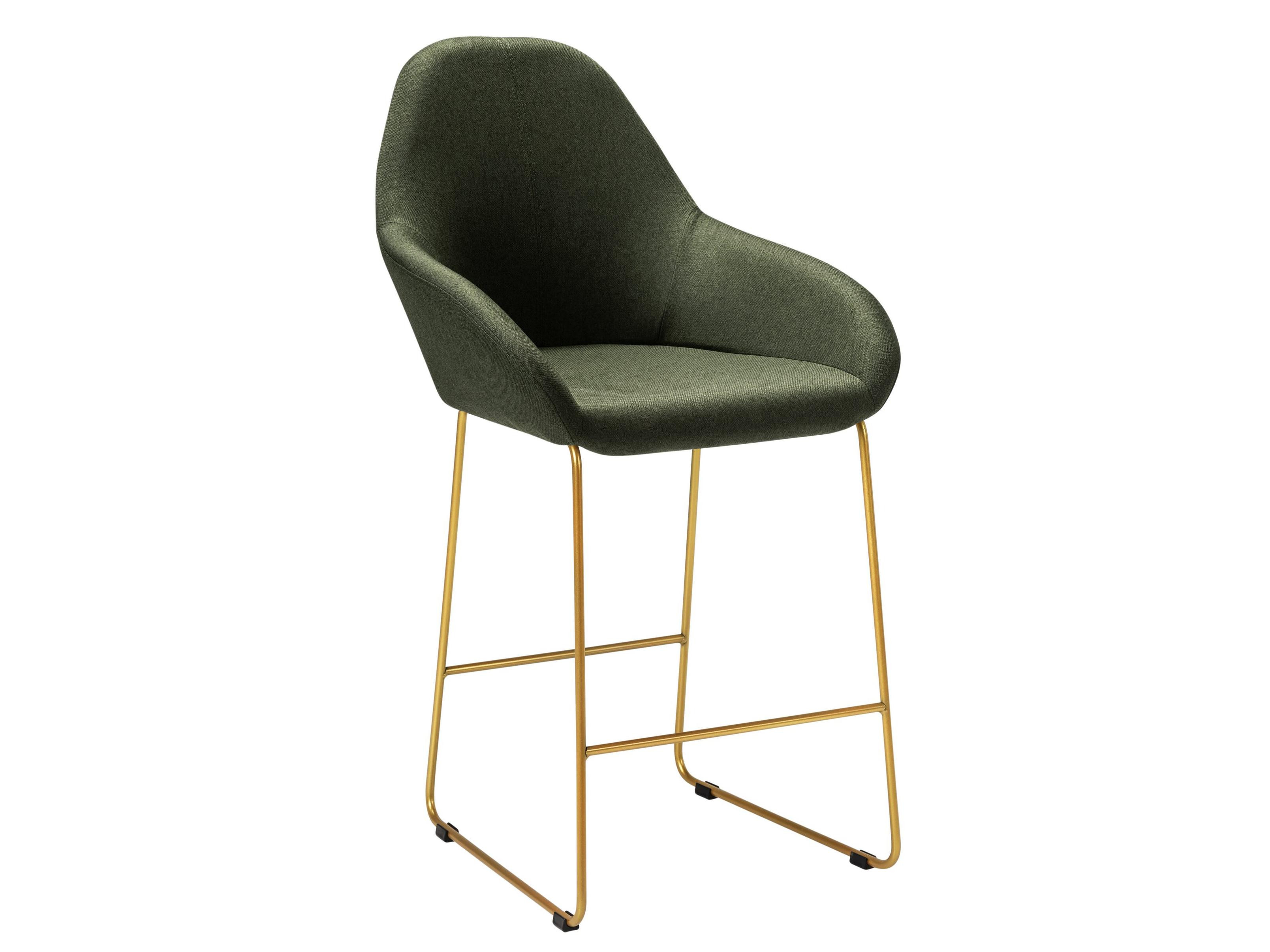 Кресло полубар Kent тёмно-зеленый/Линк золото Зеленый, Металл кресло бар kent кор линк золото коричневый металл