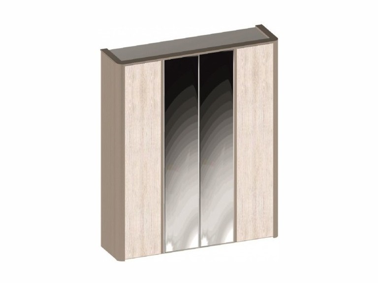 Шкаф 4-х дверный, Лацио (1954*530*2300) Серый камень, 11008 ЛДСП шкаф со стеклом лацио шкаф со стеклом лацио