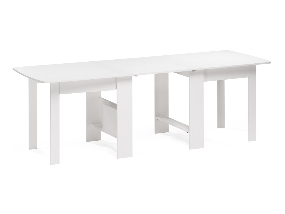стол деревянный кэрин черный белый Стол-книжка СтК7 белый Стол деревянный Белый, ЛДСП