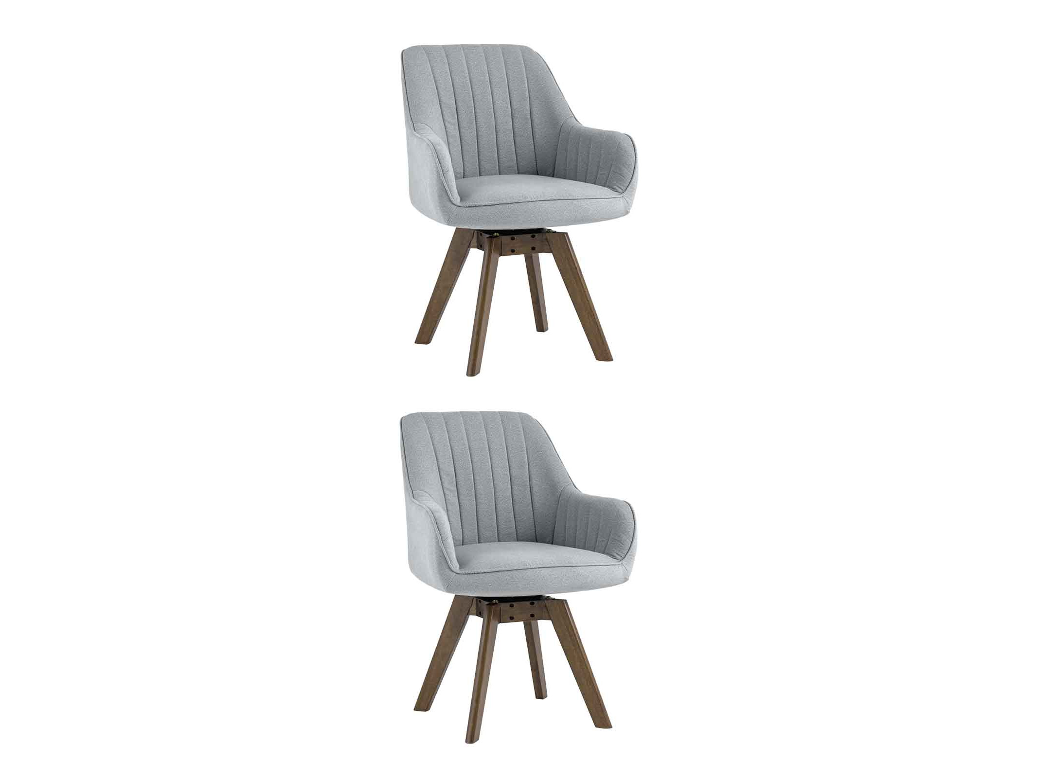 Стул вращающийся Stool Group MANS (2 шт.) Серый  Коричневый, массив дерева