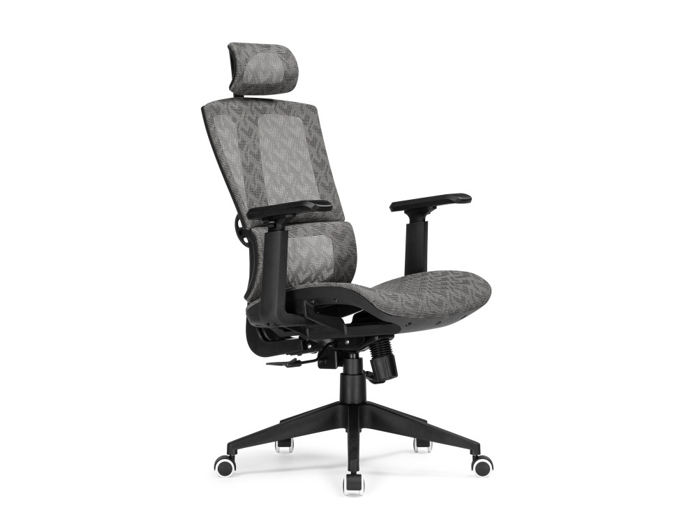 Lanus gray / black Компьютерное кресло MebelVia Серый, Ткань, Пластик