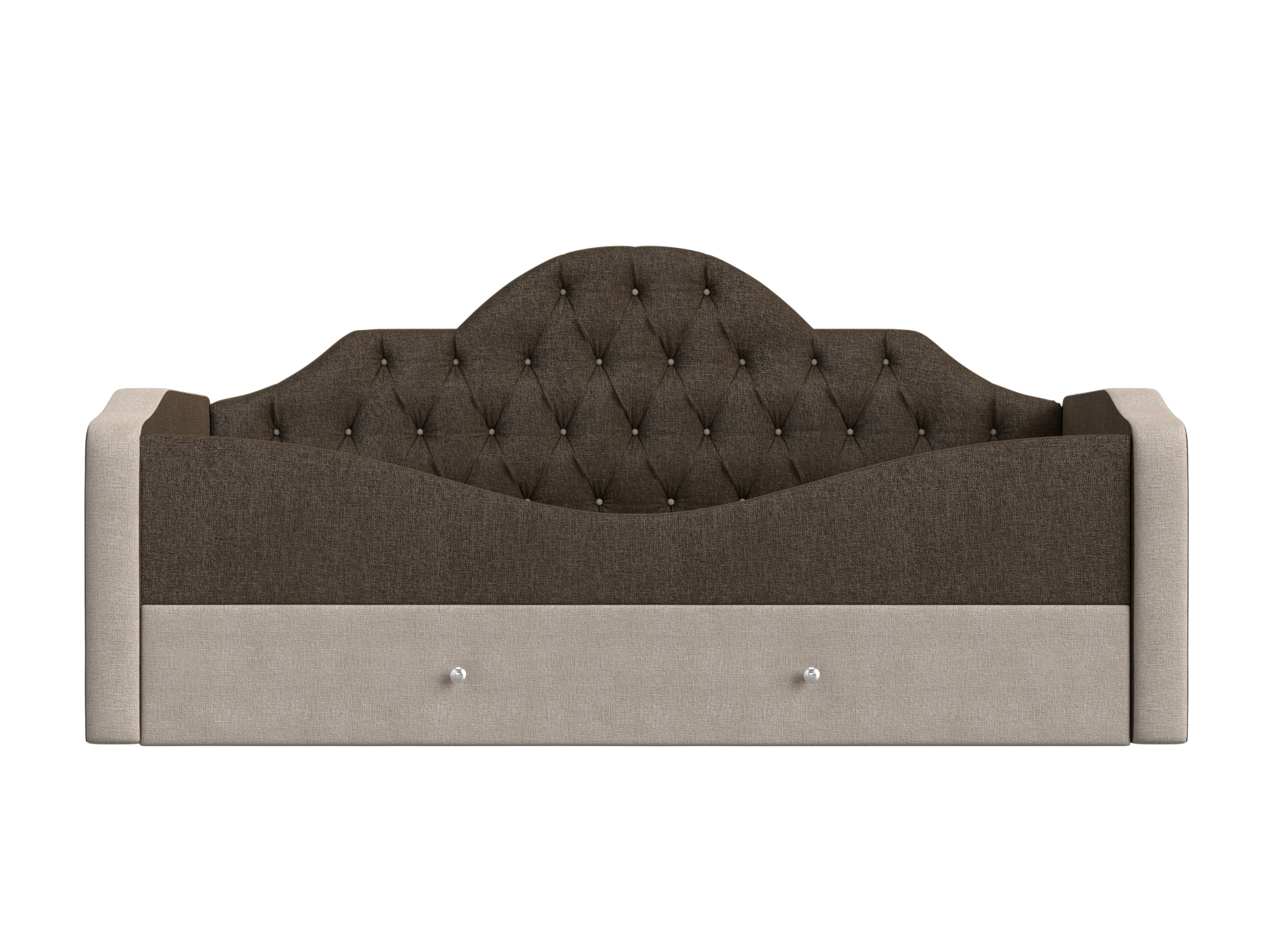 Детская кровать Скаут Коричневый, Бежевый, ЛДСП детская кровать мебелико делюкс рогожка коричневый