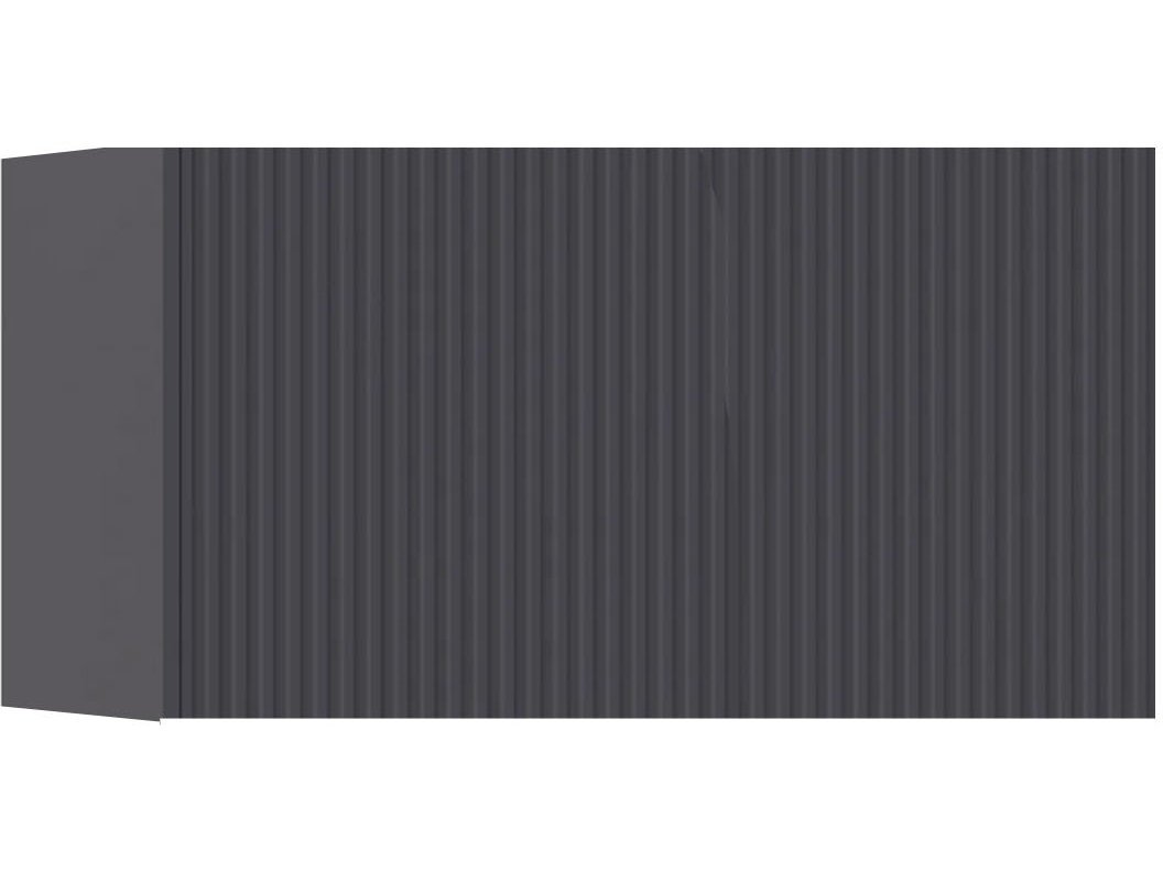 Оливия Тумба навесная №2 (Белый/ Белый Глянец холодный) (Графит, Графит Софт) Черный, МДФ, ЛДСП