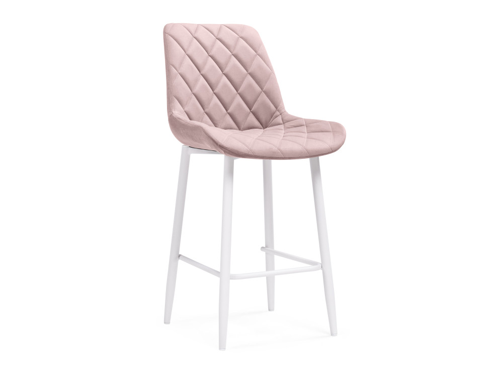 Баодин К Б/К розовый / белый Барный стул Белый, Металл баодин к б к светло серый белый барный стул белый металл