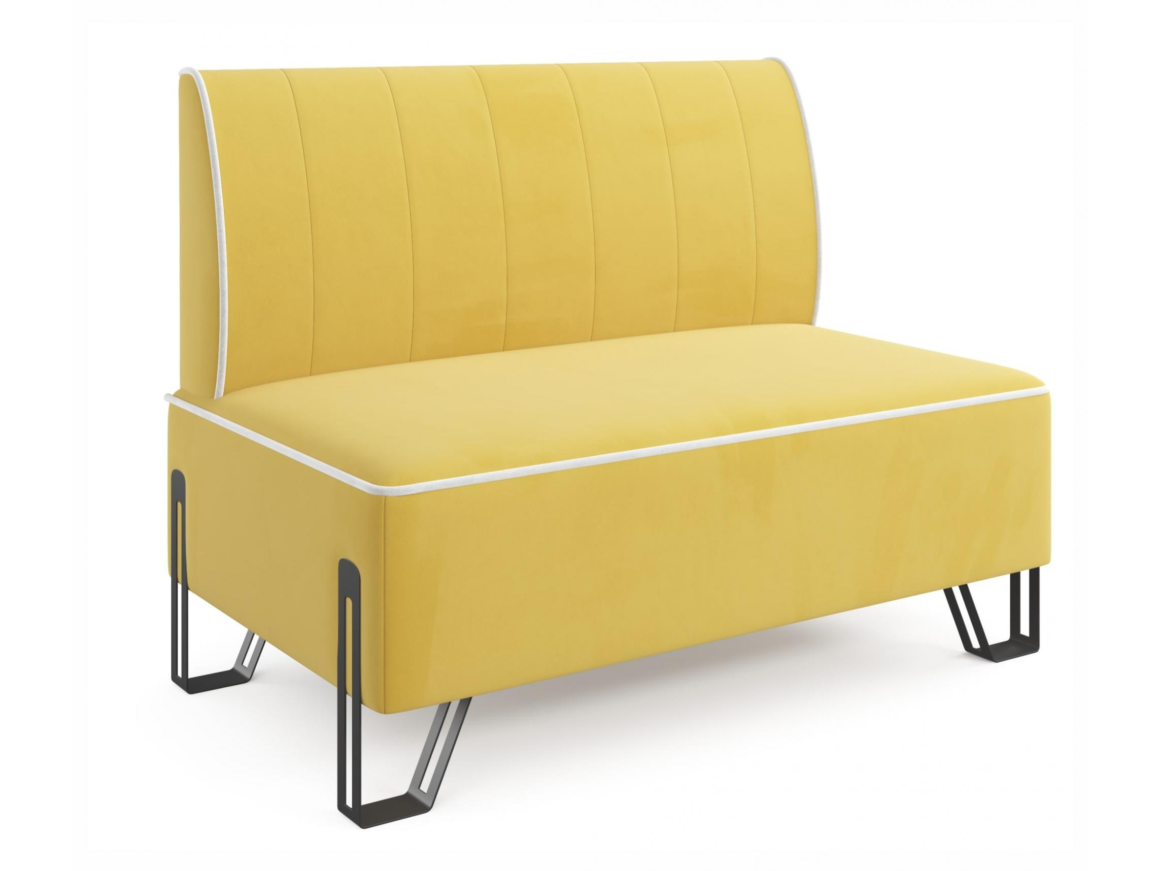 Мини диван Bern желтый MebelVia желтый, Велюр, ДСП, Фанера диван прямой эрик mebelvia желтый велюр фанера