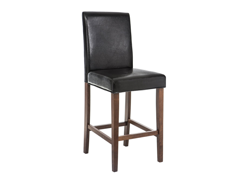 Verden Барный стул Коричневый, массив дерева квадратный барный стул с обивкой crosley черный набор из 2 стульев барный стул