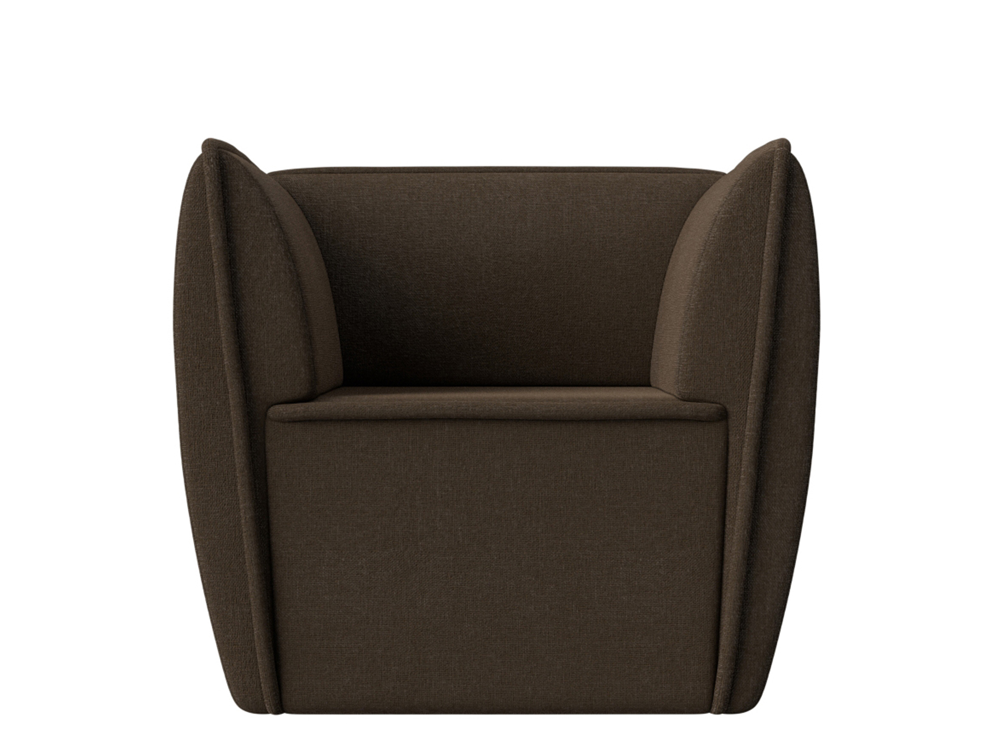 Кресло Бергамо MebelVia Коричневый, Рогожка кресло прямое комфорт цвет сиреневый рогожка